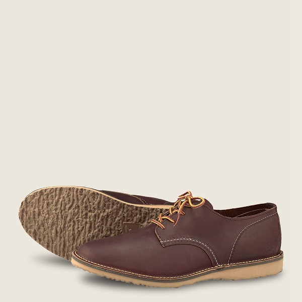 Red Wing Oxford Erkek - Weekender – Rough & Tough Deri - Kahverengi - 75QMSTOEK